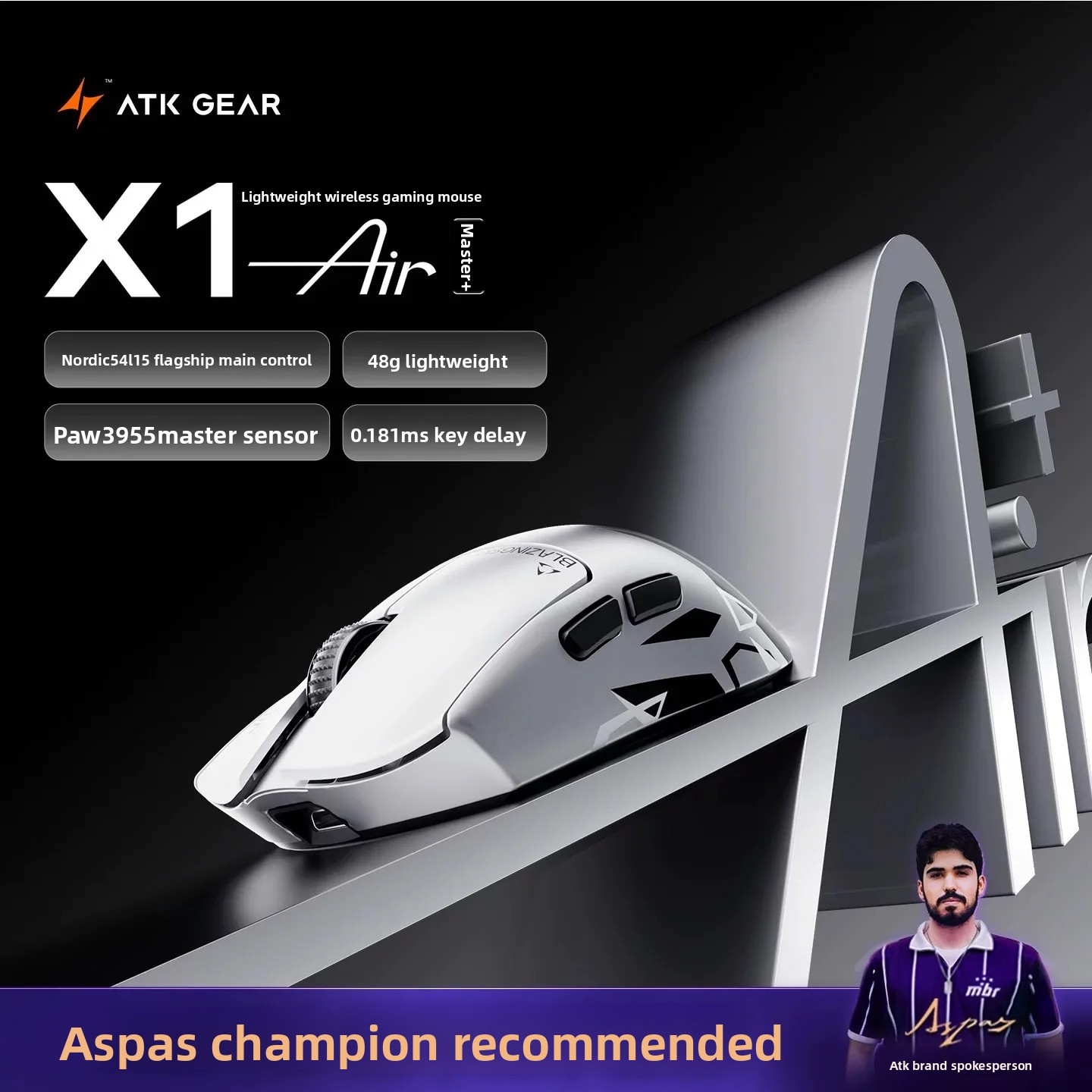 ATK X1AIR Ultimate Plus PAW395 - огляд і ціна Ultimate Esports Gaming