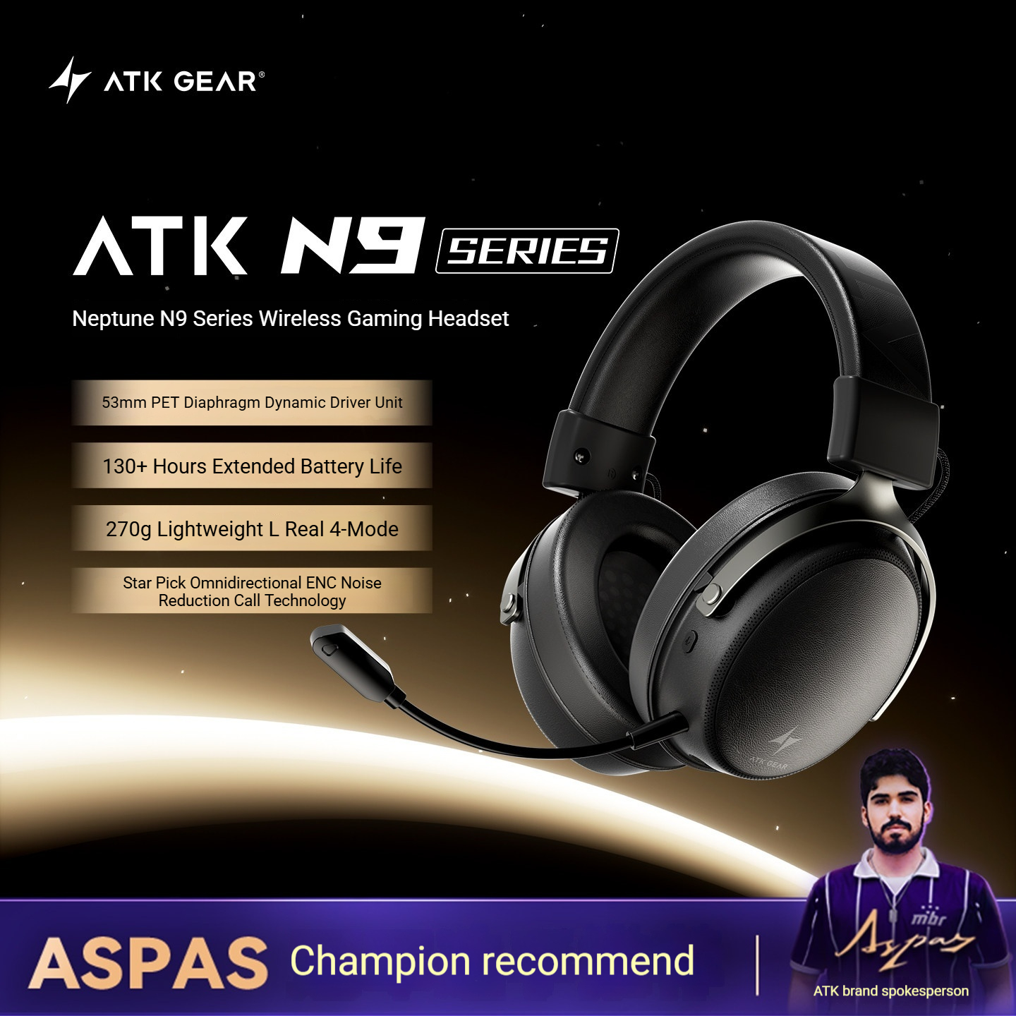 ATK Neptune N9 Wireless Gaming - огляд і ціна Esports Gaming Bar