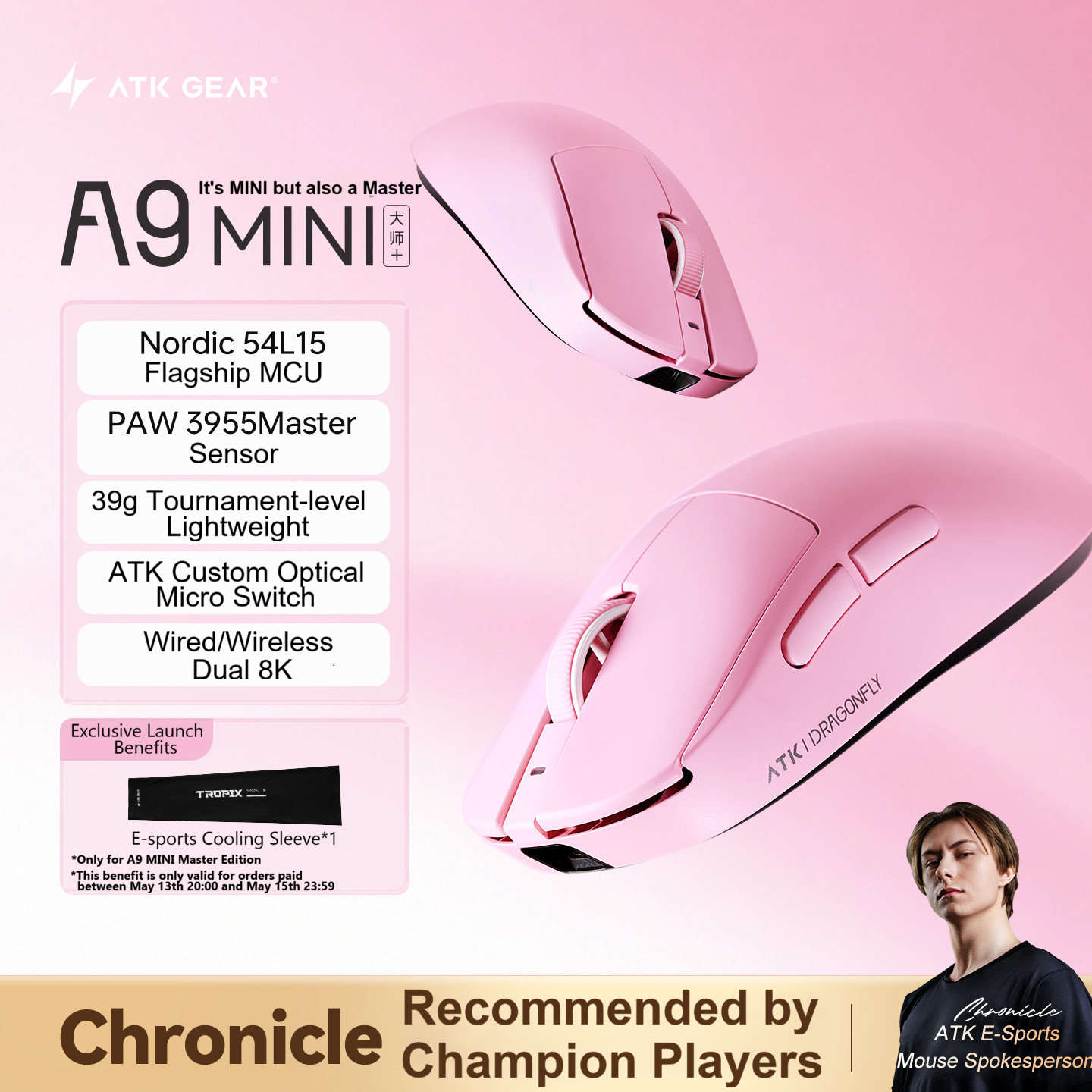 ATK Dragonfly A9 MINI Master W - огляд і ціна Ultimate Esports Gaming