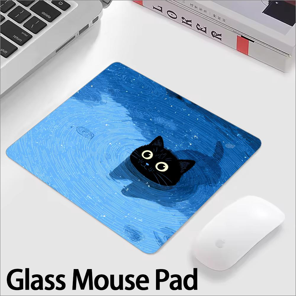 Cute Black Cat Glass Mouse Pad - огляд і ціна Esports Gaming Mouse
